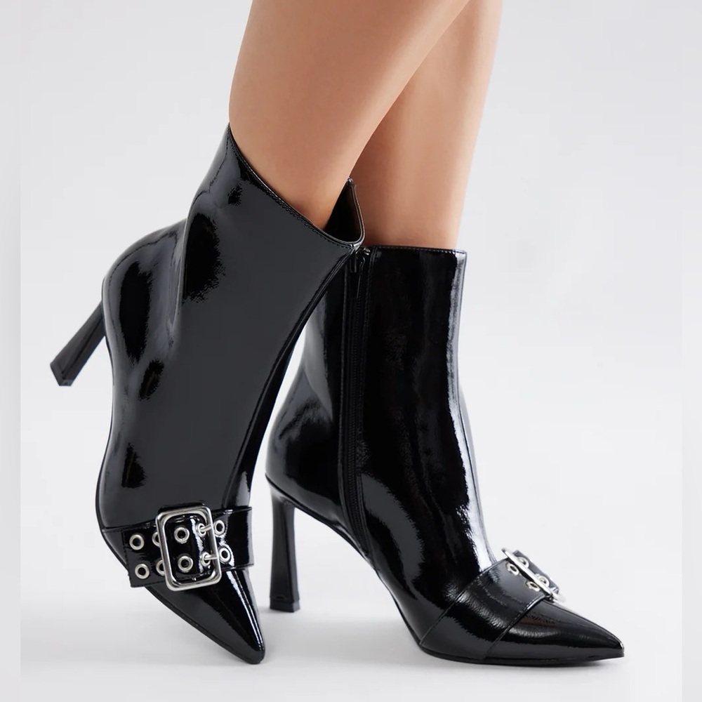 Fashion Nova Ottie Buckle Booties-NWT